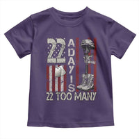 Veteran Suicide Awareness Toddler T Shirt 22 A Day Is 22 Too Many