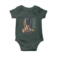 Veteran Suicide Awareness Baby Onesie 22 A Day Is 22 Too Many American Flag Ribbon