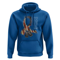 Veteran Suicide Awareness Hoodie 22 A Day Is 22 Too Many American Flag Ribbon