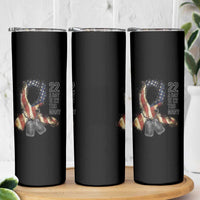 Veteran Suicide Awareness Skinny Tumbler 22 A Day Is 22 Too Many American Flag Ribbon