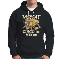 Funny Cinco De Mayo Hoodie Cinco De Mayo Cinco De Meow Mexican Tacocat Tacos Cat Lovers - Wonder Print Shop