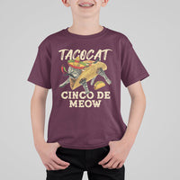 Funny Cinco De Mayo T Shirt For Kid Cinco De Mayo Cinco De Meow Mexican Tacocat Tacos Cat Lovers - Wonder Print Shop