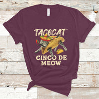 Funny Cinco De Mayo T Shirt Cinco De Mayo Cinco De Meow Mexican Tacocat Tacos Cat Lovers - Wonder Print Shop