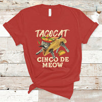 Funny Cinco De Mayo T Shirt Cinco De Mayo Cinco De Meow Mexican Tacocat Tacos Cat Lovers - Wonder Print Shop