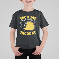 Funny Cinco De Mayo T Shirt For Kid Cinco De Mayo Tacocat Spelled Backward Is Tacocat Tacos Cat Lovers - Wonder Print Shop