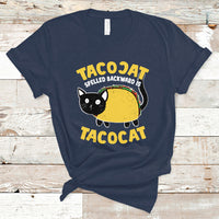Funny Cinco De Mayo T Shirt Cinco De Mayo Tacocat Spelled Backward Is Tacocat Tacos Cat Lovers - Wonder Print Shop