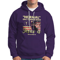 Bible Verse Hoodie Normal Isn't Coming Back Jesus Is Revelation 14 Religious - Wonder Print Shop