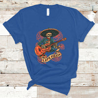 Cinco De Mayo T Shirt Happy Cinco De Mayo Skeleton With Guitar Let's Fiesta - Wonder Print Shop