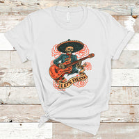 Cinco De Mayo T Shirt Happy Cinco De Mayo Skeleton With Guitar Let's Fiesta - Wonder Print Shop