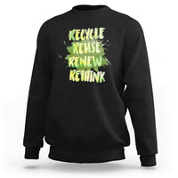 Earth Day Sweatshirt Recycle Reuse Renew Rethink Go Green Go Planet Earth Day - Wonder Print Shop