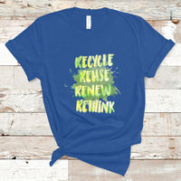 Earth Day T Shirt Recycle Reuse Renew Rethink Go Green Go Planet Earth Day - Wonder Print Shop