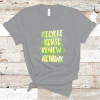 Earth Day T Shirt Recycle Reuse Renew Rethink Go Green Go Planet Earth Day - Wonder Print Shop