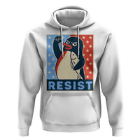 Funny Penguin Resist Graphic Hoodie Resist Protest Against Tariffs