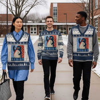 Funny Penguin Resist Graphic V-Neck Knit Sweater Vest Resist Protest Against Tariffs - Wonder Print Shop