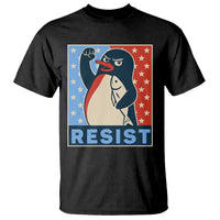 Funny Penguin Resist Graphic T Shirt Resist Protest Against Tariffs
