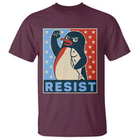 Funny Penguin Resist Graphic T Shirt Resist Protest Against Tariffs