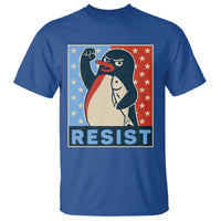 Funny Penguin Resist Graphic T Shirt Resist Protest Against Tariffs