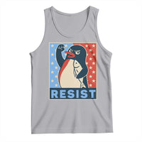 Funny Penguin Resist Graphic Tank Top Resist Protest Against Tariffs