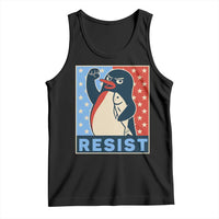 Funny Penguin Resist Graphic Tank Top Resist Protest Against Tariffs