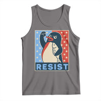 Funny Penguin Resist Graphic Tank Top Resist Protest Against Tariffs