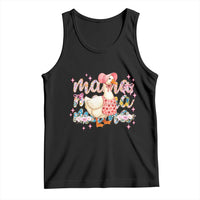 Pink Floral Mama Goose Tank Top Retro Botanical Mom Mothers Day