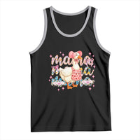 Pink Floral Mama Goose Tank Top Retro Botanical Mom Mothers Day