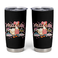 Pink Floral Mama Goose Tumbler Cup Retro Botanical Mom Mothers Day