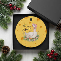 Mama Goose Est 2025 Ceramic Ornament Retro New Mom Mothers Day - Wonder Print Shop