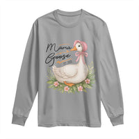 Mama Goose Est 2025 Long Sleeve Shirt Retro New Mom Mothers Day