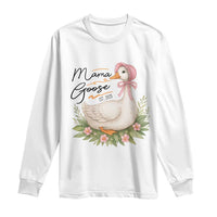 Mama Goose Est 2025 Long Sleeve Shirt Retro New Mom Mothers Day