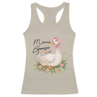 Mama Goose Est 2025 Racerback Tank Top Retro New Mom Mothers Day