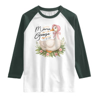 Mama Goose Est 2025 Raglan Shirt Retro New Mom Mothers Day