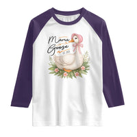 Mama Goose Est 2025 Raglan Shirt Retro New Mom Mothers Day