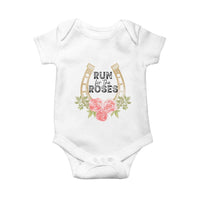 Ky Derby Horse Racing Baby Onesie Horses and Roses