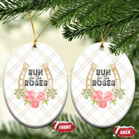 Ky Derby Horse Racing Ceramic Ornament Horses and Roses - Wonder Print Shop