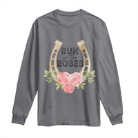 Ky Derby Horse Racing Long Sleeve Shirt Horses and Roses