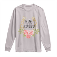 Ky Derby Horse Racing Long Sleeve Shirt Horses and Roses