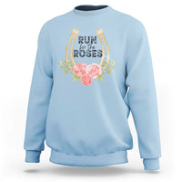 Ky Derby Horse Racing Sweatshirt Horses and Roses