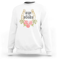 Ky Derby Horse Racing Sweatshirt Horses and Roses