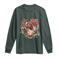 Ky Derby Day Party Long Sleeve Shirt Mint Juleps and Roses Horse Racing