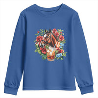 Ky Derby Day Party Youth Sweatshirt Mint Juleps and Roses Horse Racing