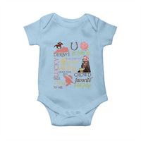 Talk Derby To Me Baby Onesie Horse Riders Ky Racing Day