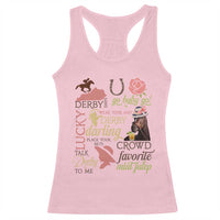 Talk Derby To Me Racerback Tank Top Horse Riders Ky Racing Day