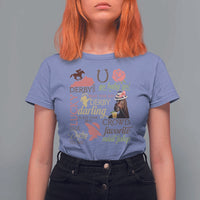 Talk Derby To Me T Shirt For Women Horse Riders Ky Racing Day