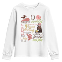 Talk Derby To Me Youth Sweatshirt Horse Riders Ky Racing Day