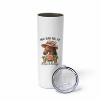 Funny Ky Derby Horse Racing Skinny Tumbler You Had Me At Juleps and Jockeys