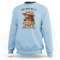 Funny Ky Derby Horse Racing Sweatshirt You Had Me At Juleps and Jockeys
