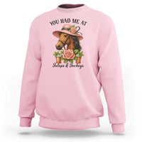 Funny Ky Derby Horse Racing Sweatshirt You Had Me At Juleps and Jockeys
