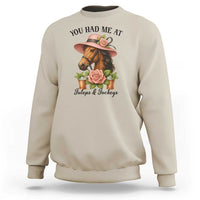 Funny Ky Derby Horse Racing Sweatshirt You Had Me At Juleps and Jockeys