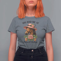 Funny Ky Derby Horse Racing T Shirt For Women You Had Me At Juleps and Jockeys